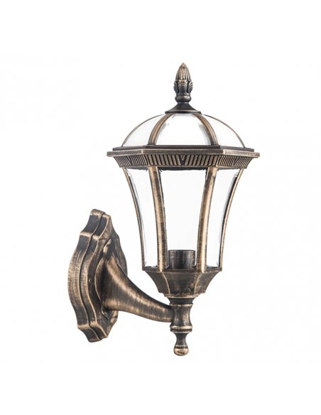 Aplique Exterior Comino 1xe27 Oro Viejo Ip44 Policarbonato 41