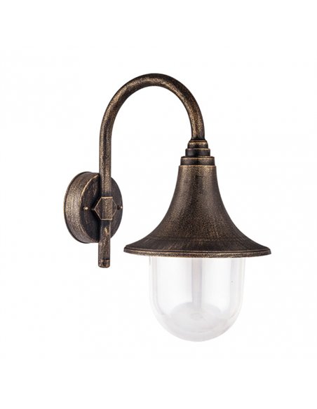 Aplique Exterior Hinojo 1xe27 Oro Viejo Ip44 Policarbonato 40