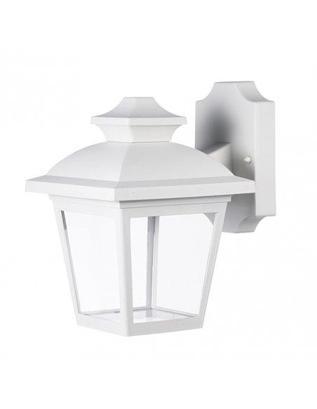 Aplique Exterior Maca 1xe27 Blanco Ip44 Policarbonato 24