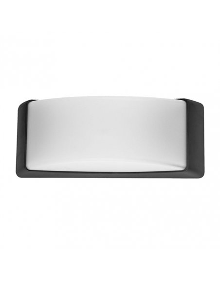 Aplique Exterior Azuki 1xe27 Negro Ip65 Policarbonato   12