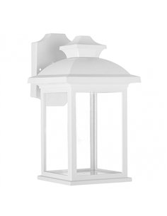 Aplique Exterior Alcandia 1xe27 Blanco Ip44policarbonato 31x17x22