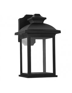 Aplique Exterior Alcandia 1xe27 Negro Ip44policarbonato 31x17x22