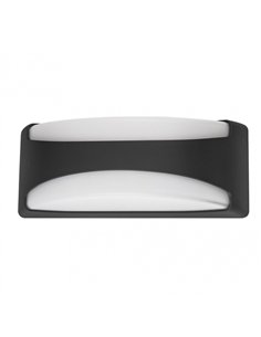 Aplique Exterior Daikon 1xe27 Negro Ip65 Policarbonato  13