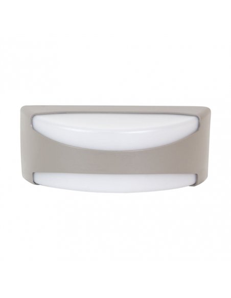 Aplique Exterior Daikon 1xe27 Gris Ip65 Policarbonato  13