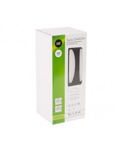 Aplique Exterior Daikon 1xe27 Gris Ip65 Policarbonato  13 2