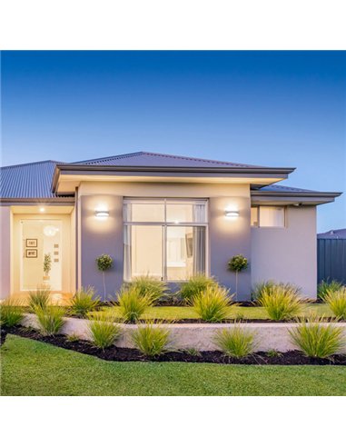 Aplique Exterior Daikon 1xe27 Gris Ip65 Policarbonato  13,2x32x13 Cm