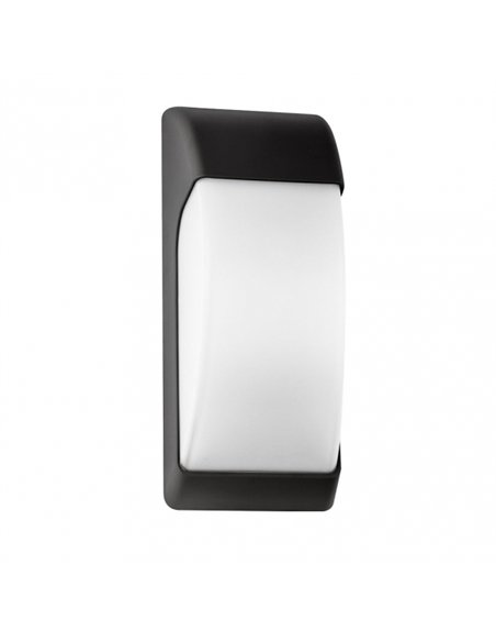 Aplique Exterior Espelta 1xe27 Negro Ip65 Policarbonato   32x12