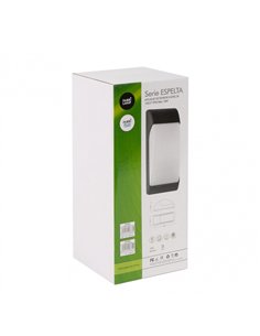 Aplique Exterior Espelta 1xe27 Gris Ip65 Policarbonato   32x12 2