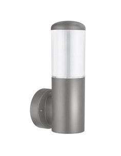 Aplique Exterior Azafran 1xe27 Gris Policarbonato  19