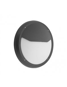 Aplique Exterior Coliandro 2xe27 Negro Policarbonato  9