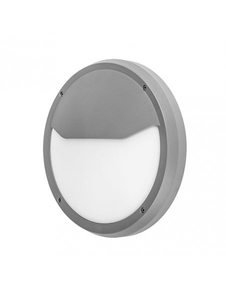 Aplique Exterior Coliandro 2xe27 Grispolicarbonato  9