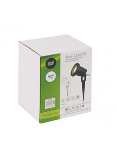 Pincho Exterior Clavos 1xegu10 Negro Policarbonato Ip65  16 2