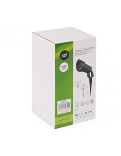 Pincho Exterior Clavos 1xgu10 Negro  22 2