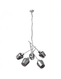 Lampara Soline 5xe27 Cromo Regx58x58 Cm