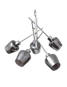 Lampara Soline 5xe27 Cromo Regx58x58 Cm 2