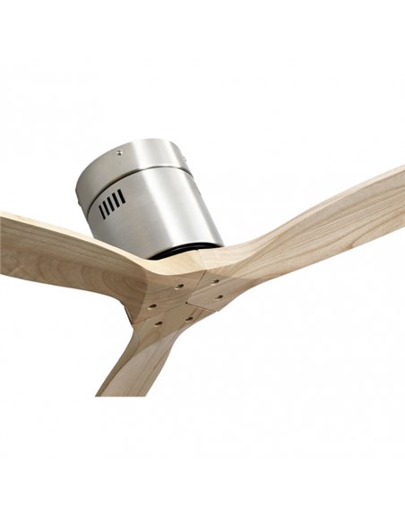 Ventilador Dc Aguilon Niquel 3 Aspas Haya 6 Velocidades Sin Luz Remoto Y Temporiz.132d