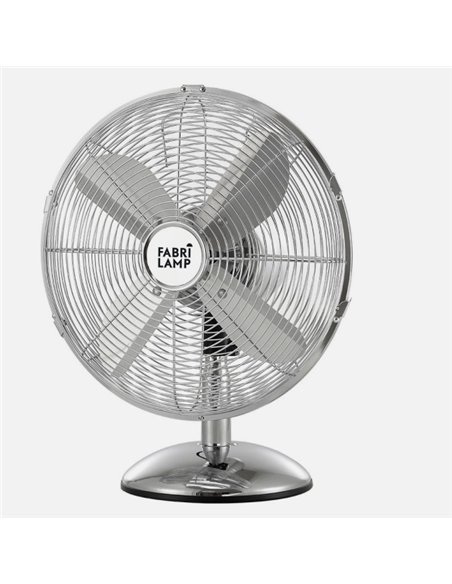 Ventilador Sobremesa Pali Cromo 50w 3 Vel 43 D Oscilante