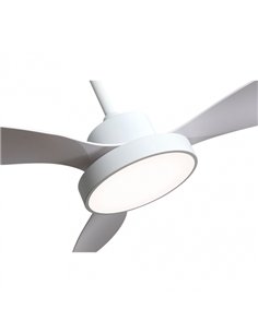 Ventilador Dc Hayate 48w 4080lm Blanco 3 Asp 39/54x120x120cm 3000-4000-6000k C/remoto 2