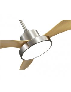 Ventilador DC Hayate  48w 4080lm Niq/haya 3 Asp 39/54x120x120cm 3000-4000-6000k C/remoto 2