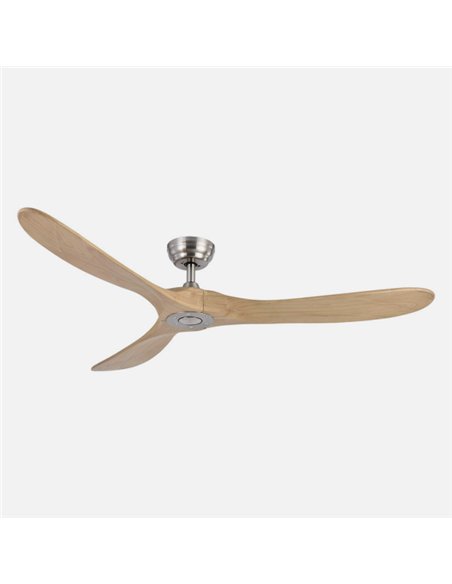 Ventilador Dc Marin Niquel 3 Aspas Haya Sin Luz 6 Velocidades 152d Temporizador Y Remoto 24