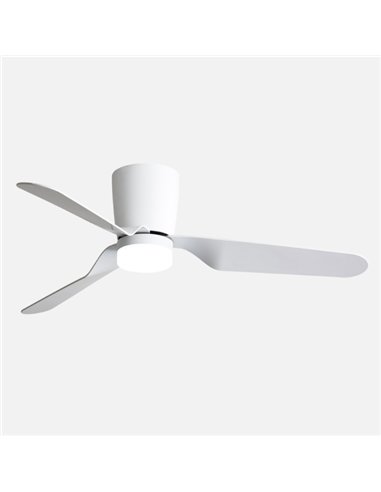 Ventilad 18w Dc Kochi Blanco 3 Aspas Blancas 6 Veloc. 3000k, 4000k, 6000k C/remoto Y Temporizador 132 D 2025