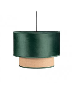 Colgante 2 Pantalla Nerva 1xe27 Verde Regx40x40 Cm