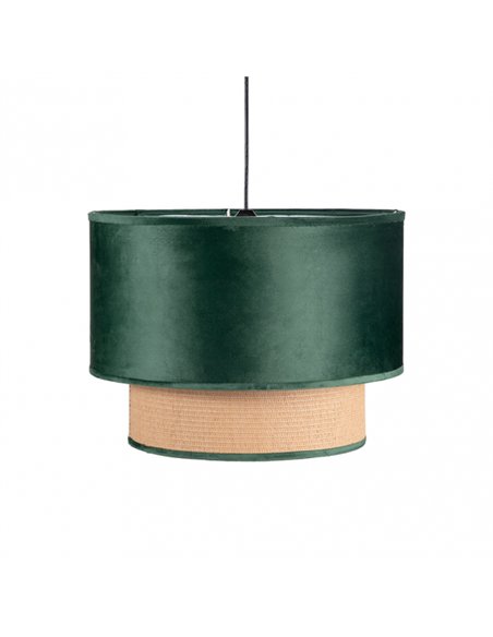 Colgante 2 Pantalla Nerva 1xe27 Verde Regx40x40 Cm
