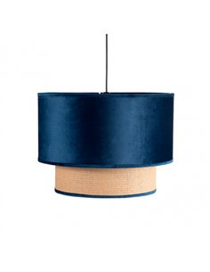 Colgante 2 Pantalla Nerva 1xe27 Azul Regx40x40 Cm