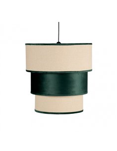 Colgante 3 Pantallas Lucio1xe27 Verde Reg X 37d