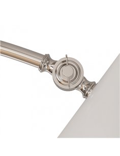 Pie Salon Empire 1xe27 Blanco 167x30x85 Cm 2