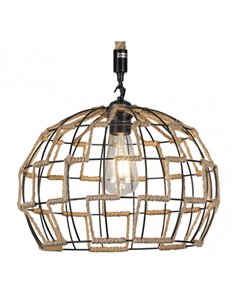 Colgante Yute 1xe27 Cuerda Regx35x35 Cm 2