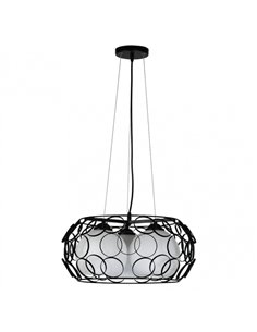 Colgante Peregrino 3xe27 Negro Regx45d