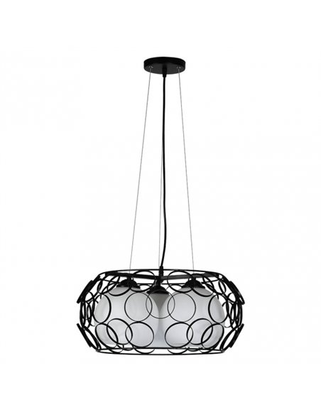 Colgante Peregrino 3xe27 Negro Regx45d