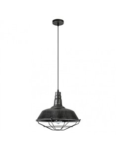 Colgante Flamenco 1xe27 Rustico-plata Regx36x36 Cm