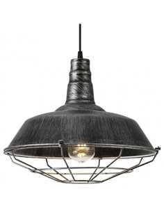 Colgante Flamenco 1xe27 Rustico-plata Regx36x36 Cm 2