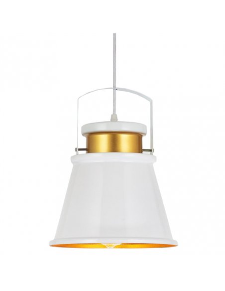 Colgante Pelicano 1xe27 Blanco/oro Regx25d