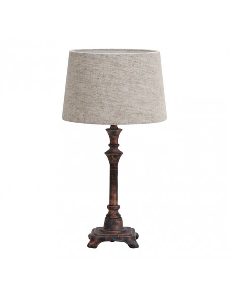 Sobremesa Molly 1xe27 Marron Rustico 39x20x20 Cm