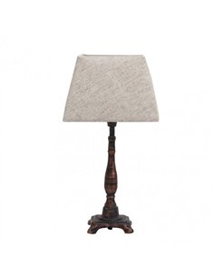 Sobremesa Ciclido 1xe27 Marron Rustico 38x2020 Cm