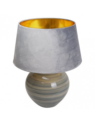 Sobremesa Betta 1xe27 Gris Brillo 58x45x45 Cm