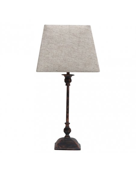 Sobremesa Percasol 1xe27 Marron Rustico 52x25x25 Cm