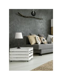 Sobremesa Percasol 1xe27 Marron Rustico 52x25x25 Cm 2