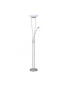 Pie De Salon Wolf 18+5w 4000k 1800/500lm Niquel C/lector  Y Reg.Intensidad 178x31