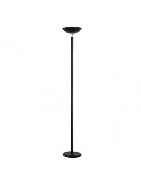 Pie De Salon Luyten 2xe27 Negro Mate 180x27x27 Cm