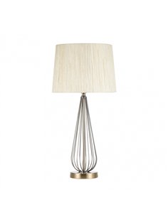 Sobremesa Robina 1xe27 Cuero C/pant Beis 62x30x30 Cm