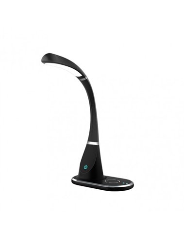 Flexo Rejalgar 5w 400lm 3500-6000k Negro 45x22,5x24 Cm Carg.mov.inalamb.5Colores X 3Intensidad Regulable