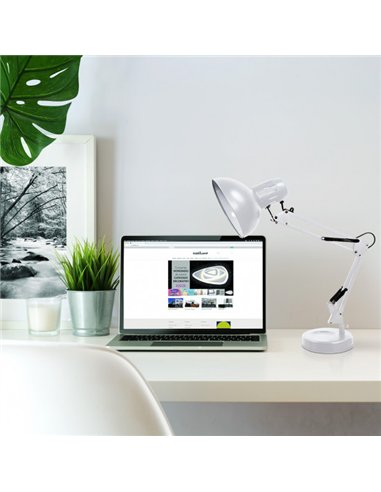 Flexo Articulable Rutilo 1xe27 Plata 57x39x15 Cm