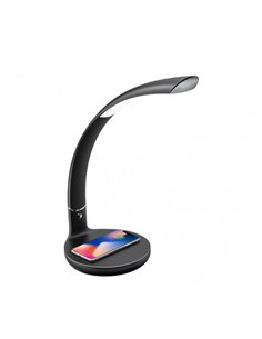 Flexo Alabastro 7w 560lm 3500-6500k Negro 44x16x27 CmCarg.mov.inalamb.5 Colores X 3 Intensid. Regulables