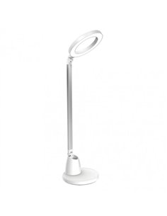 Flexo Calcita 8w 640lm 4000k Blanco/plata 55x16x16  Cm Tactil Y Regulable Intensidad