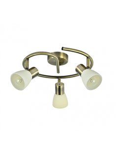 Plafon Cholo 3xe14 Cuero 16x34x34 Cm