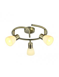 Plafon Cholo 3xe14 Cuero 16x34x34 Cm 2